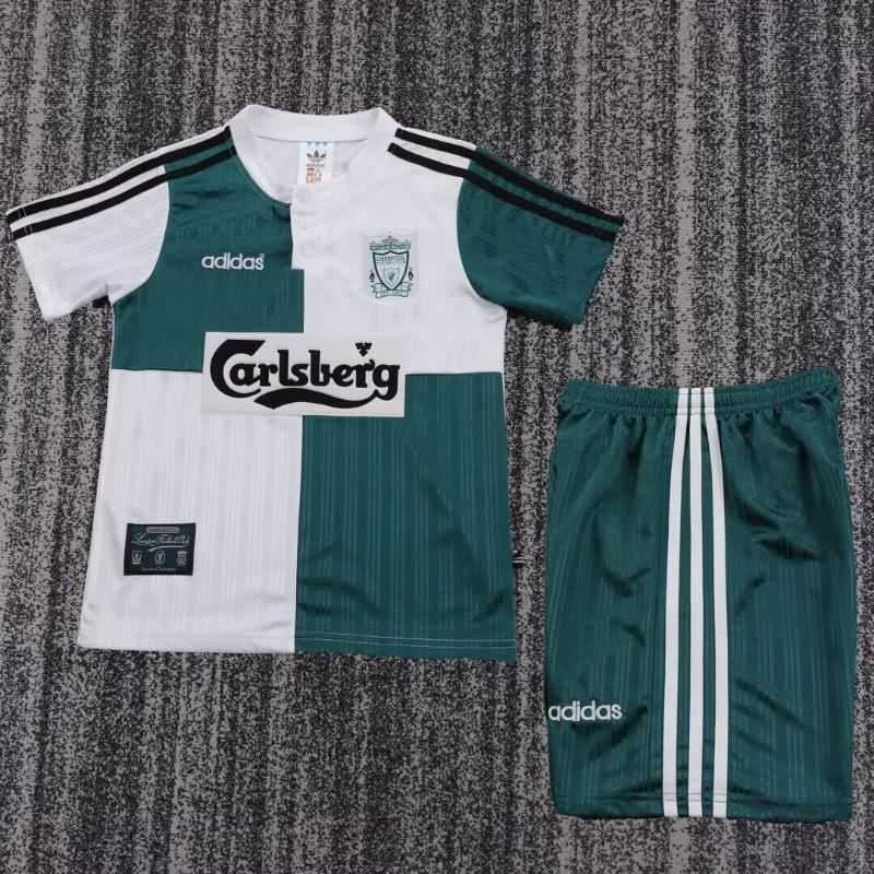 Liverpool 1995/96 Kids Away Soccer Jersey And Shorts Liverpool 1995/96 Kids Away Soccer Jersey And Shorts