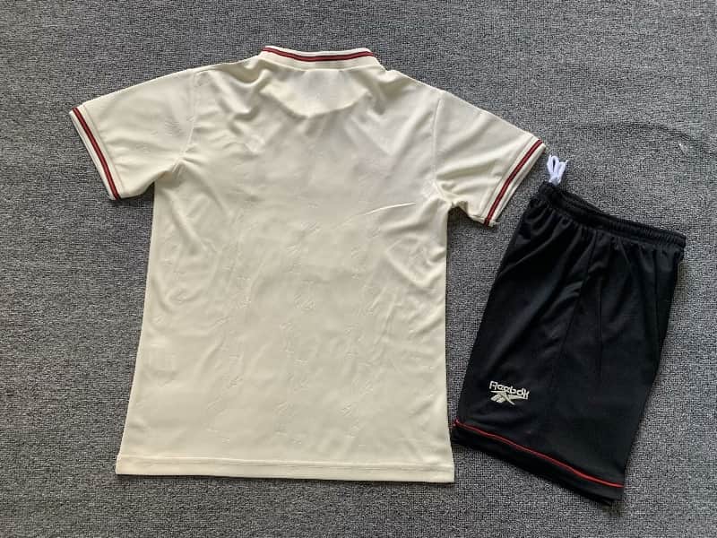 Liverpool 1996/97 Kids Away Soccer Jersey And Shorts