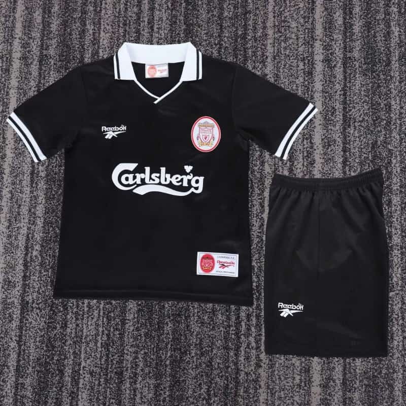Liverpool 1996/97 Kids Third Soccer Jersey And Shorts Liverpool 1996/97 Kids Third Soccer Jersey And Shorts