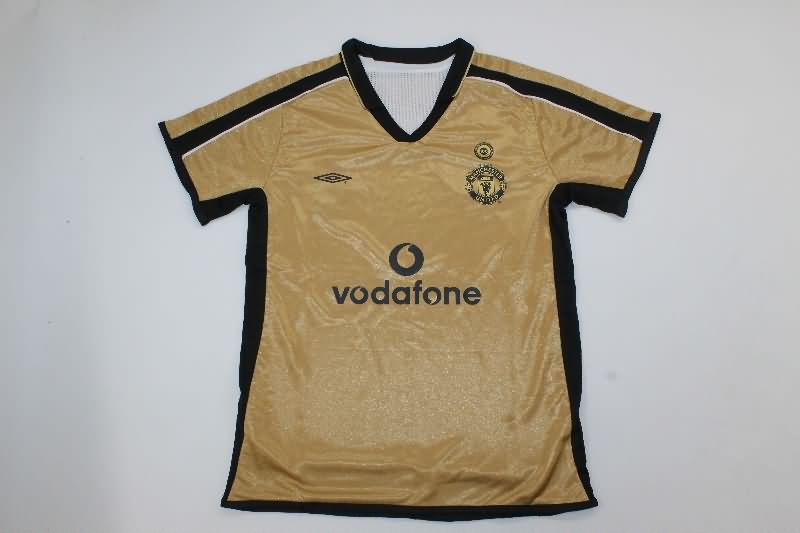 Manchester United 2001/02 Kids Away Soccer Jersey And Shorts