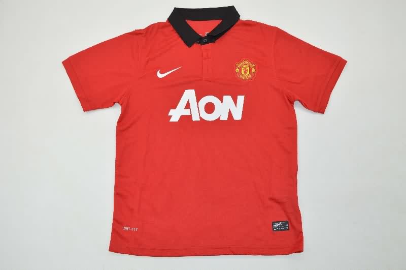 Manchester United 2013/14 Kids Home Soccer Jersey And Shorts