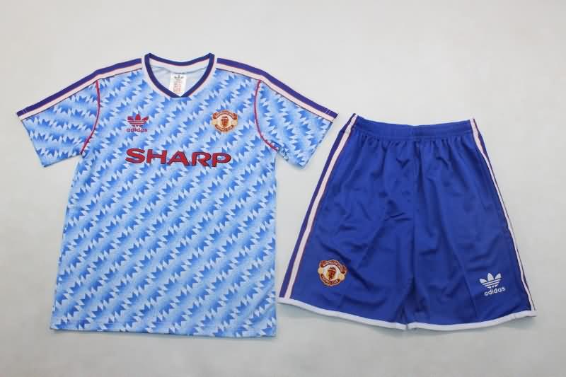 Manchester United 1990/92 Kids Away Soccer Jersey And Shorts Manchester United 1990/92 Kids Away Soccer Jersey And Shorts