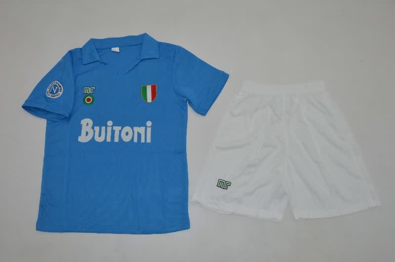 Napoli 1987/88 Kids Home Soccer Jersey And Shorts Napoli 1987/88 Kids Home Soccer Jersey And Shorts