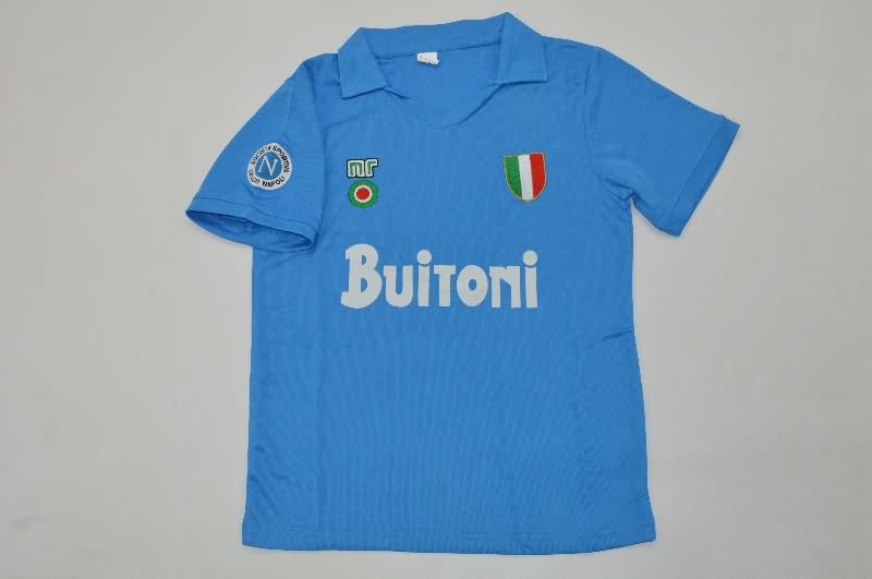 Napoli 1987/88 Kids Home Soccer Jersey And Shorts