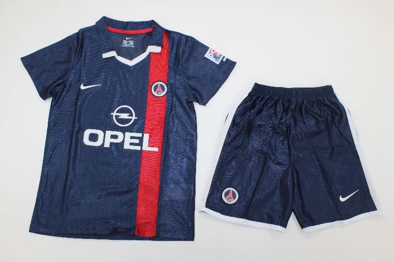 Paris St Germain 2001/02 Kids Home Soccer Jersey And Shorts Paris St Germain 2001/02 Kids Home Soccer Jersey And Shorts