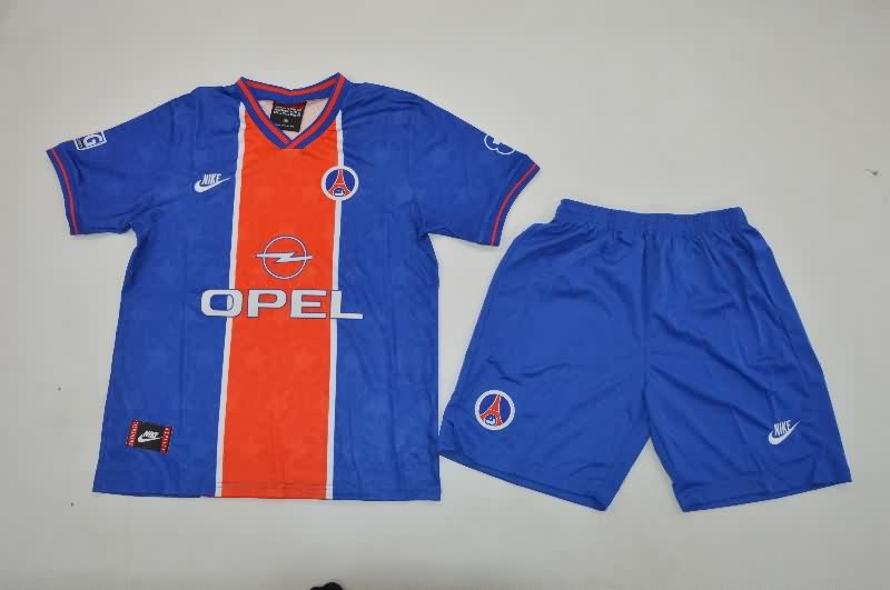 Paris St Germain 1995/96 Kids Home Soccer Jersey And Shorts Paris St Germain 1995/96 Kids Home Soccer Jersey And Shorts