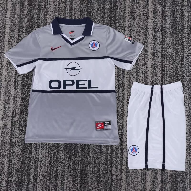 Paris St Germain 1999/01 Kids Away Soccer Jersey And Shorts Paris St Germain 1999/01 Kids Away Soccer Jersey And Shorts