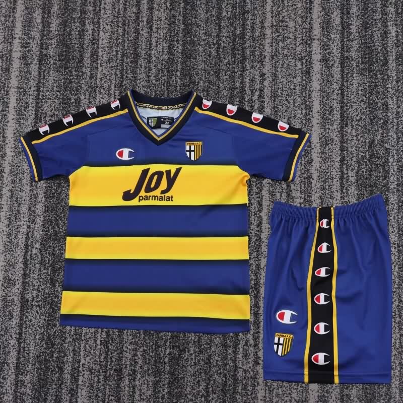 Parma 2001/02 Kids Home Soccer Jersey And Shorts Parma 2001/02 Kids Home Soccer Jersey And Shorts