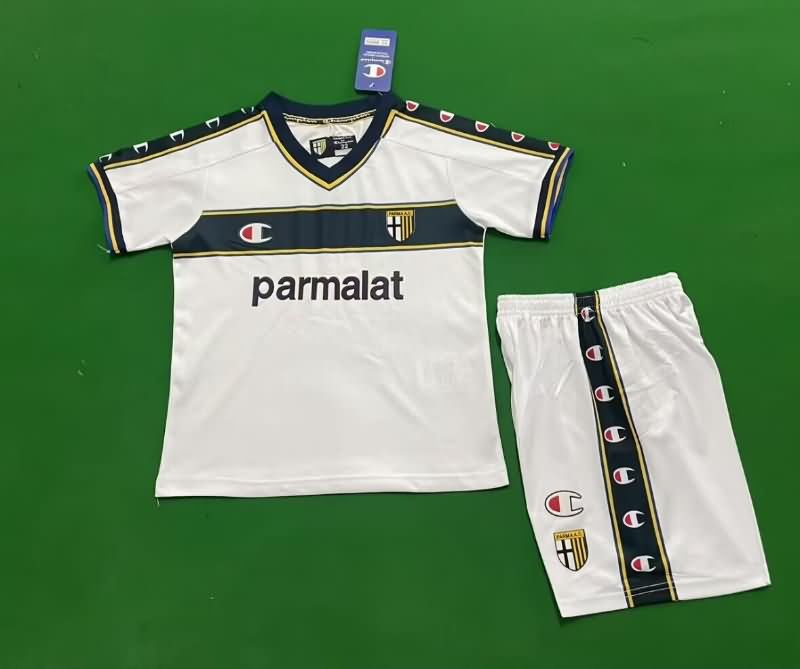 Parma 2002/03 Kids Away Soccer Jersey And Shorts Parma 2002/03 Kids Away Soccer Jersey And Shorts