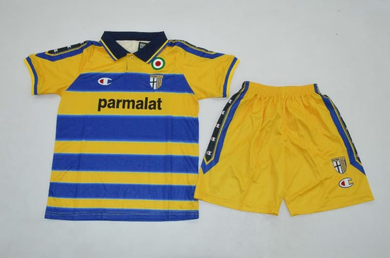 Parma 1999/00 Kids Home Soccer Jersey And Shorts Parma 1999/00 Kids Home Soccer Jersey And Shorts