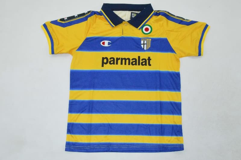 Parma 1999/00 Kids Home Soccer Jersey And Shorts