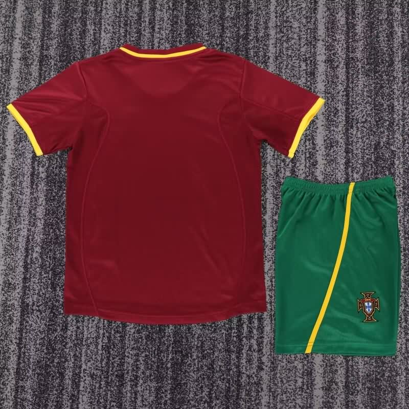 Portugal 2000 Kids Home Soccer Jersey And Shorts