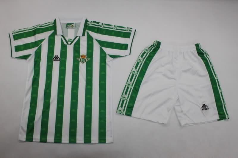 Real Betis 1995/97 Kids Home Soccer Jersey And Shorts Real Betis 1995/97 Kids Home Soccer Jersey And Shorts