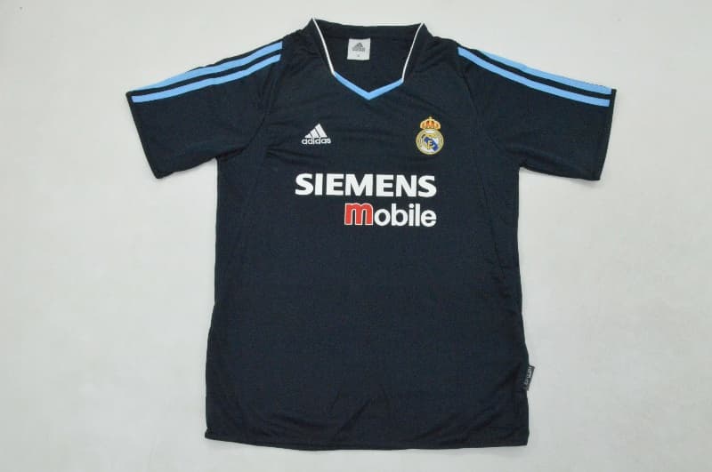 Real Madrid 2003/04 Kids Away Soccer Jersey And Shorts