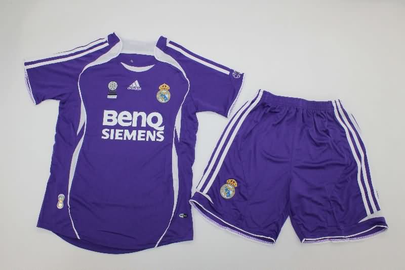 Real Madrid 2006/07 Kids Third Soccer Jersey And Shorts Real Madrid 2006/07 Kids Third Soccer Jersey And Shorts
