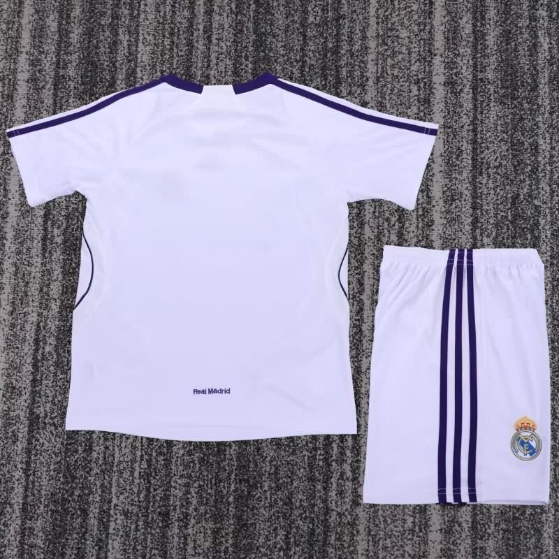 Real Madrid 2007/08 Kids Home Soccer Jersey And Shorts