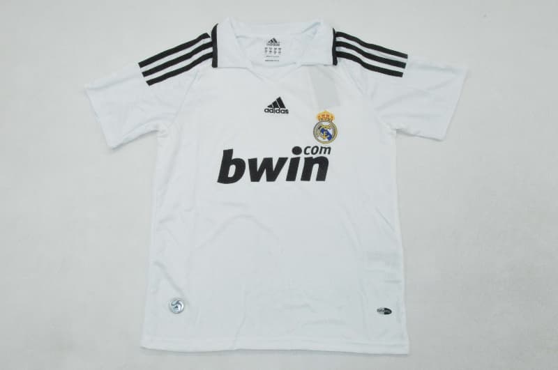 Real Madrid 2008/09 Kids Home Soccer Jersey And Shorts