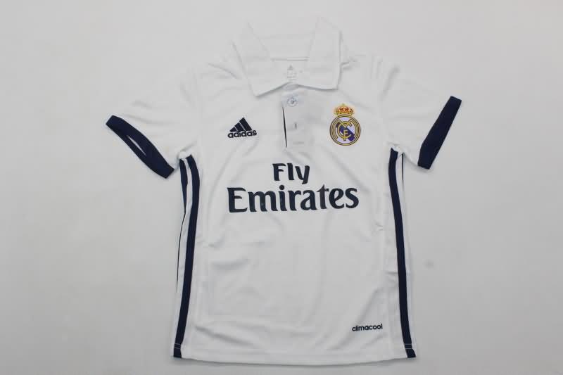 Real Madrid 2016/17 Kids Home Soccer Jersey And Shorts