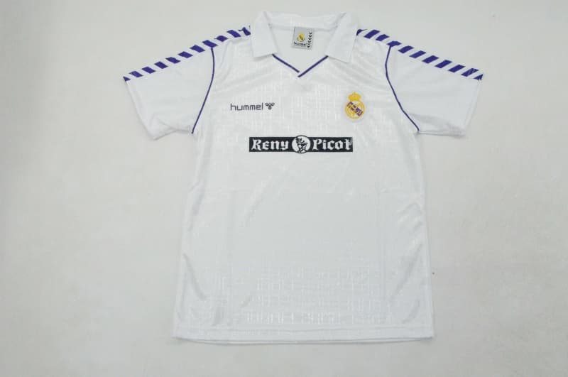 Real Madrid 1988/90 Kids Home Soccer Jersey And Shorts