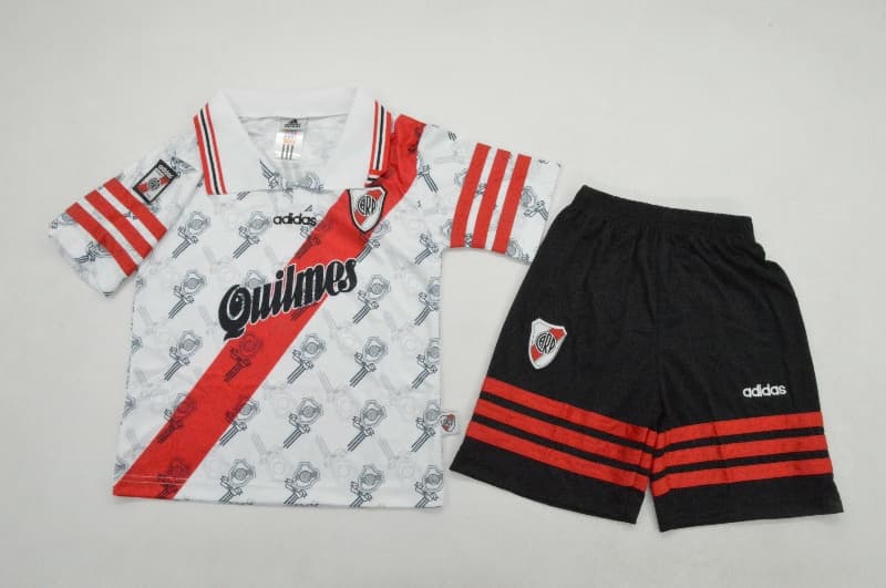River Plate 1996/97 Kids Home Soccer Jersey And Shorts