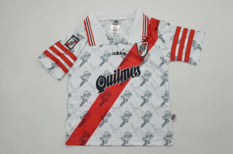 River Plate 1996/97 Kids Home Soccer Jersey And Shorts