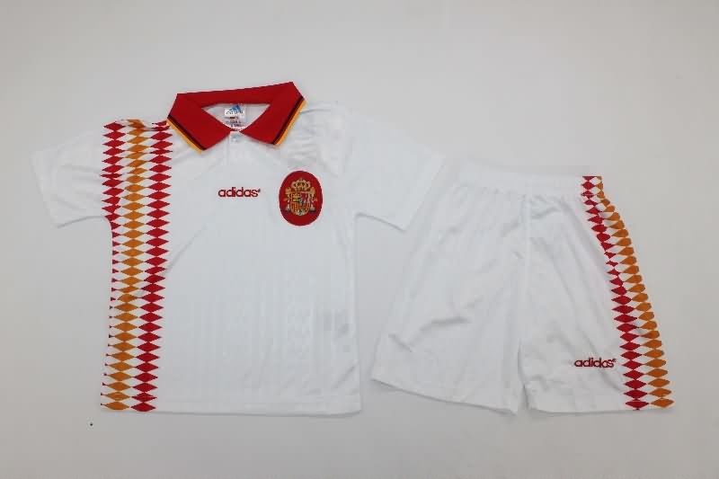 Spain 1994 Kids Away Soccer Jersey And Shorts Spain 1994 Kids Away Soccer Jersey And Shorts