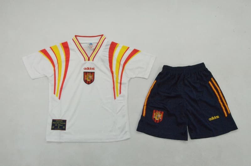 Spain 1996 Kids Third Soccer Jersey And Shorts Spain 1996 Kids Third Soccer Jersey And Shorts
