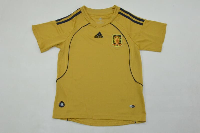 Spain 2008 Kids Away Soccer Jersey And Shorts