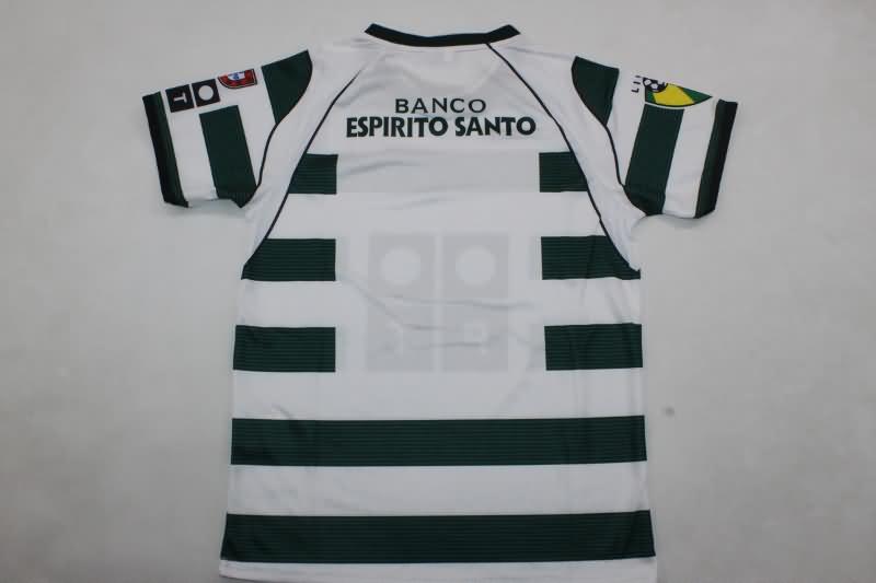Sporting Lisbon 2002/03 Kids Home Soccer Jersey And Shorts