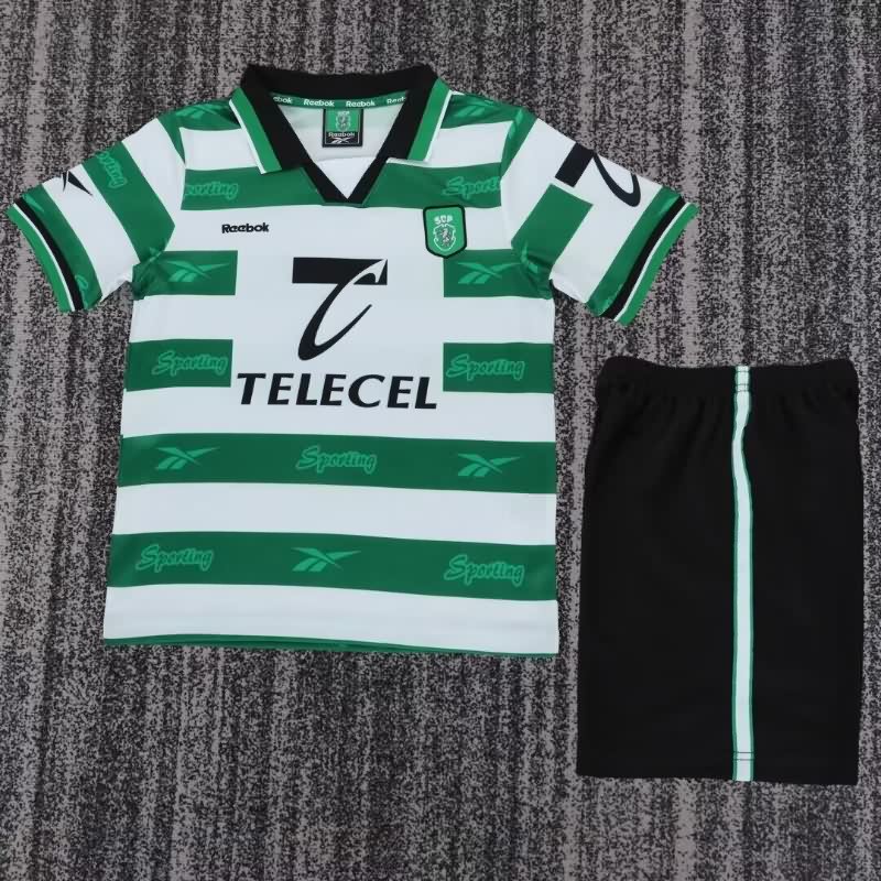 Sporting Lisbon 1999/00 Kids Home Soccer Jersey And Shorts Sporting Lisbon 1999/00 Kids Home Soccer Jersey And Shorts